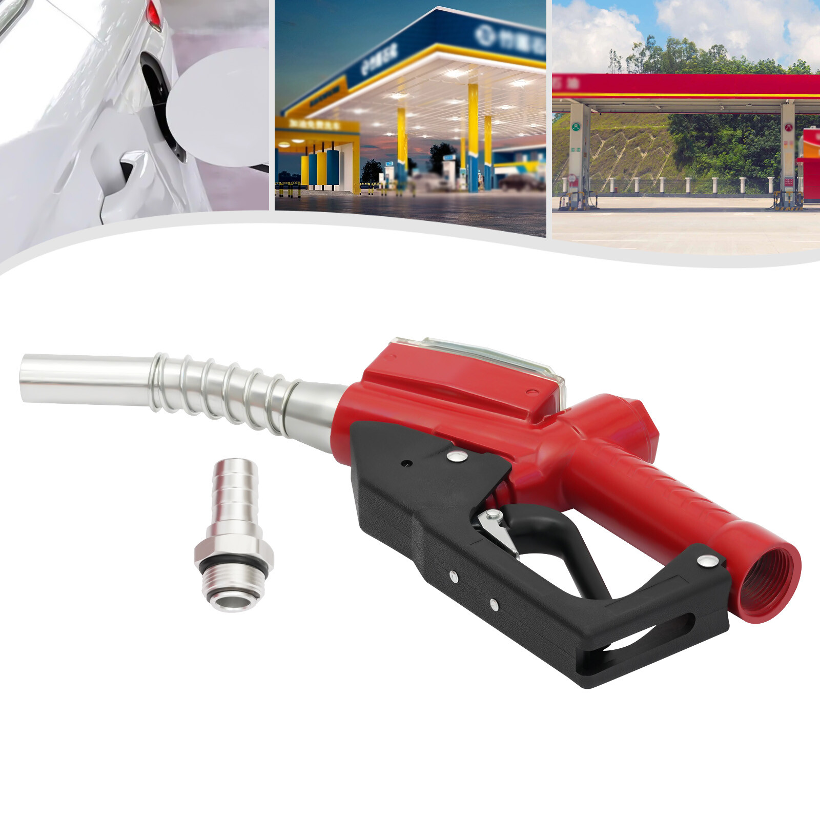 1″ Diesel Gasoline Nozzle Gun & Flow Meter for Fuel Oil Petrol Refilling Ship