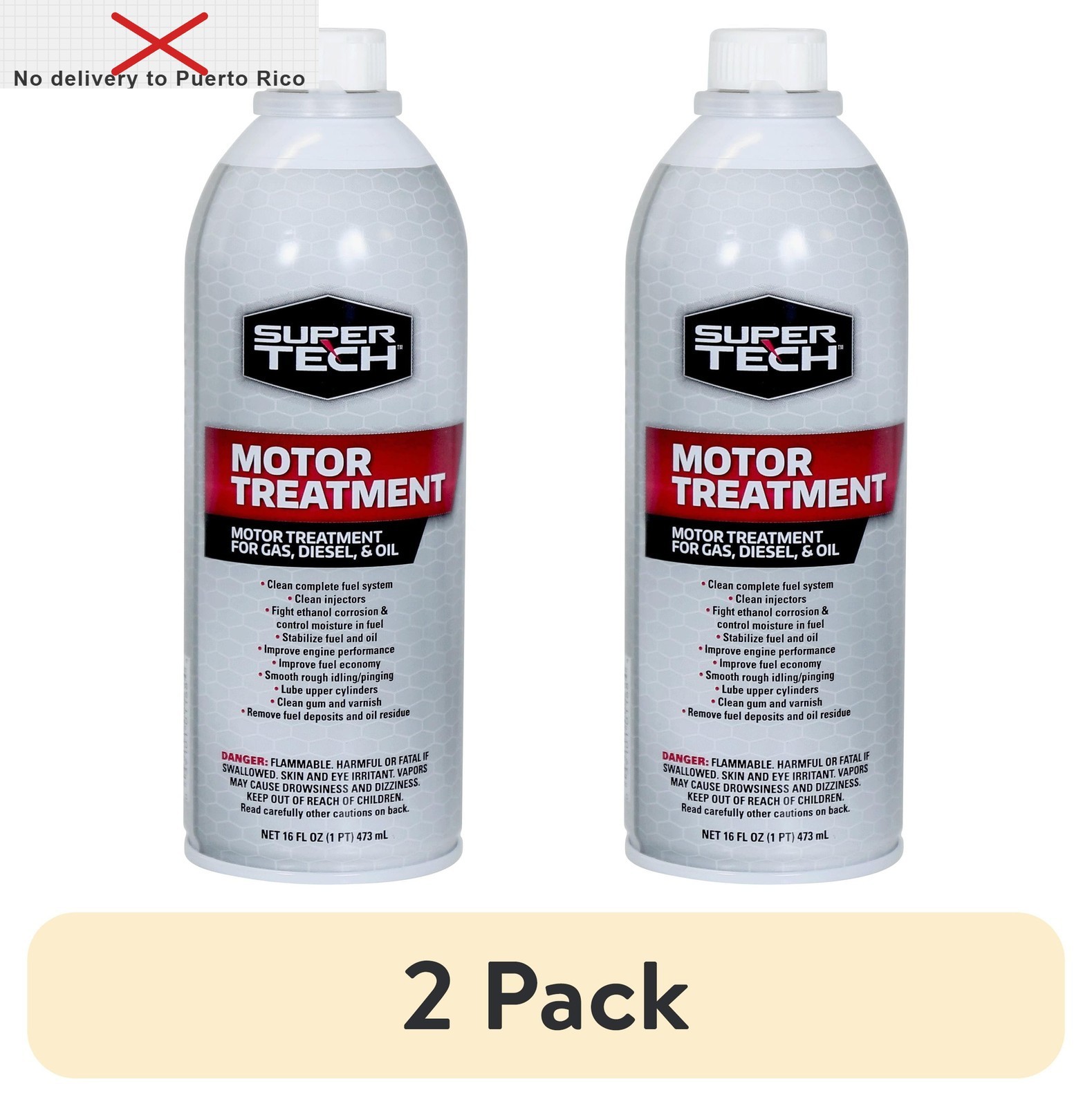 (2 pack)Universal Motor Treatment for Gas,Diesel, and Oil, Truck and Car 16fl oz