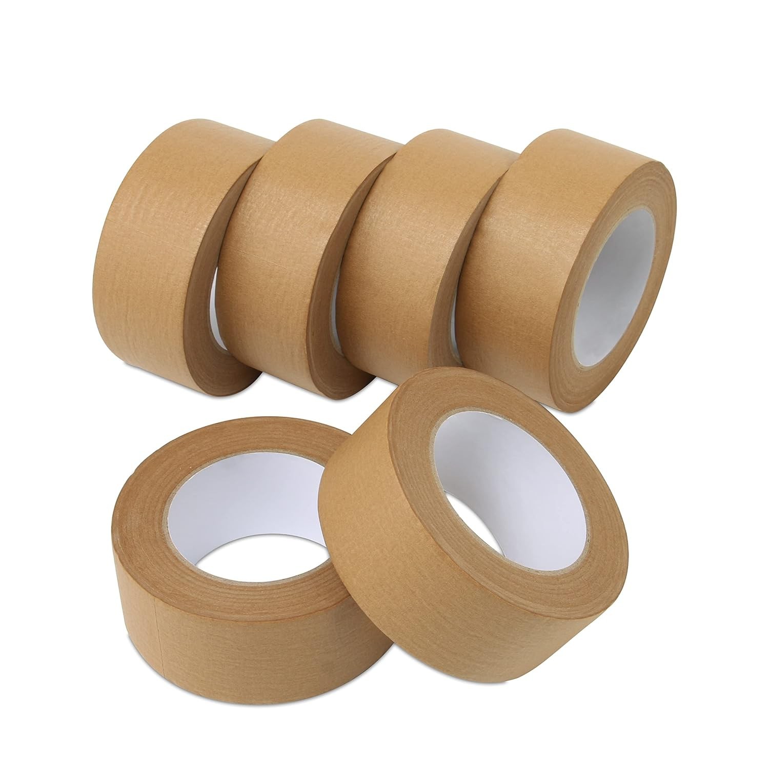 Kraft Packing Tape, Brown Kraft Gummed Tape for Packing Boxes, Shipping Cardb…