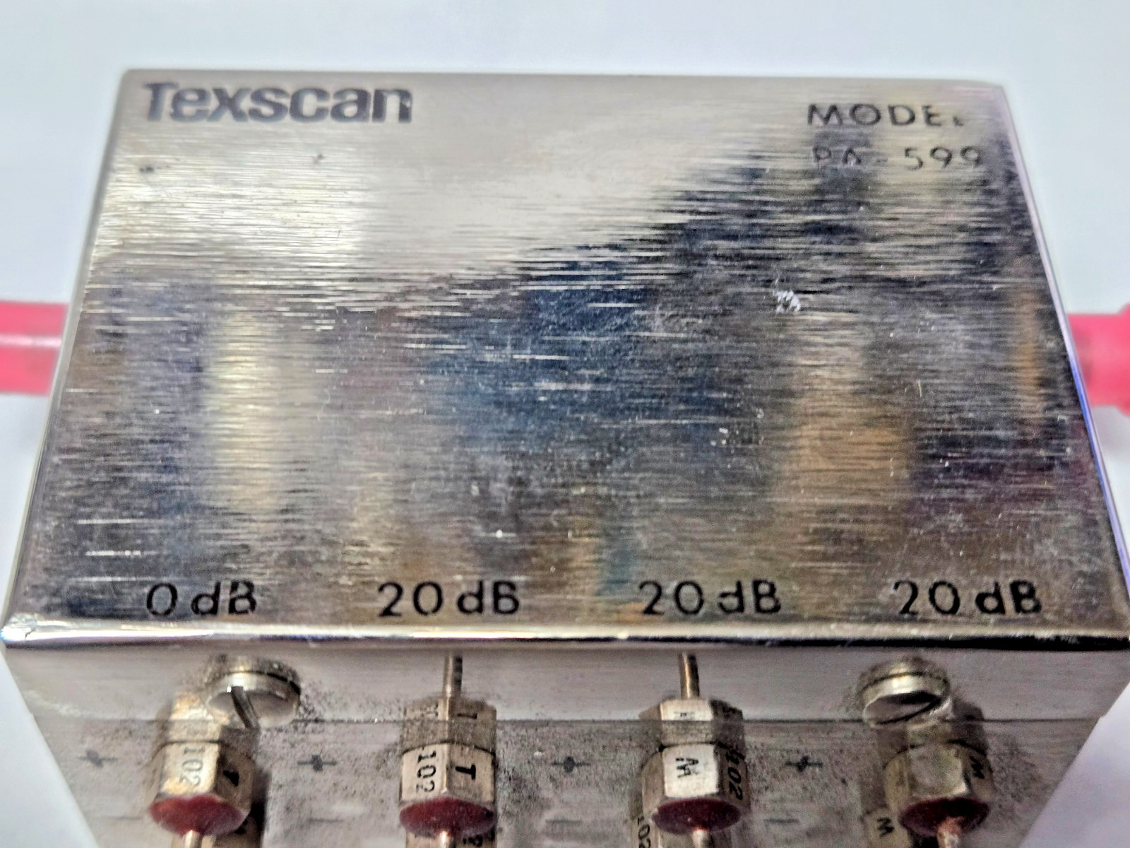 NEW Texscan PA-599 DC- 500 MHz, 28 V, 0 to 60 dB, SMA (F-F) Switched Attenuator