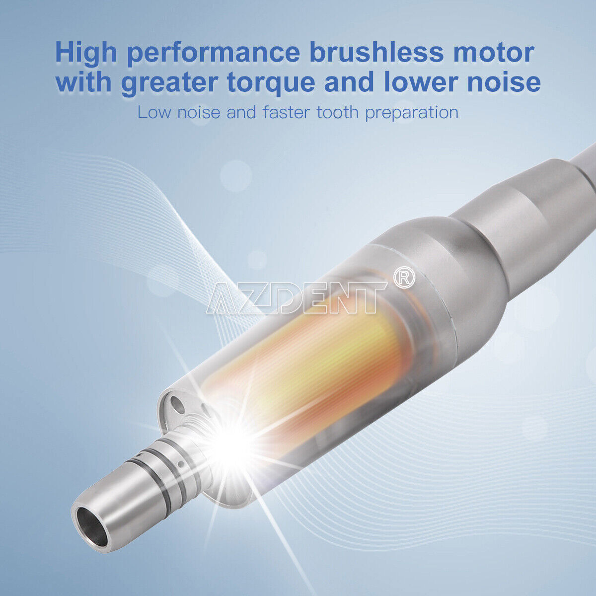 Dental Electric LED Brushless Micro Motor / 1:1 LED Fiber Optic Handpiece