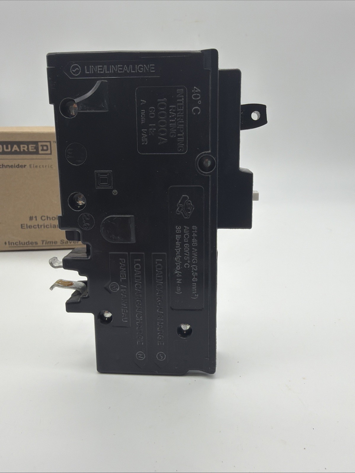 2 PCS Square D HOM115PCAFI 15 A Plug-On Neutral Arc-Fault Breakers NEW