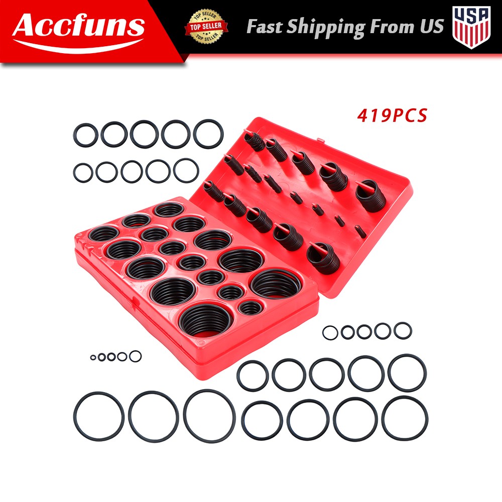 O Ring Assortment Set Metric Oil Proof Kit Universal 32 Size O-Ring 419 PACK
