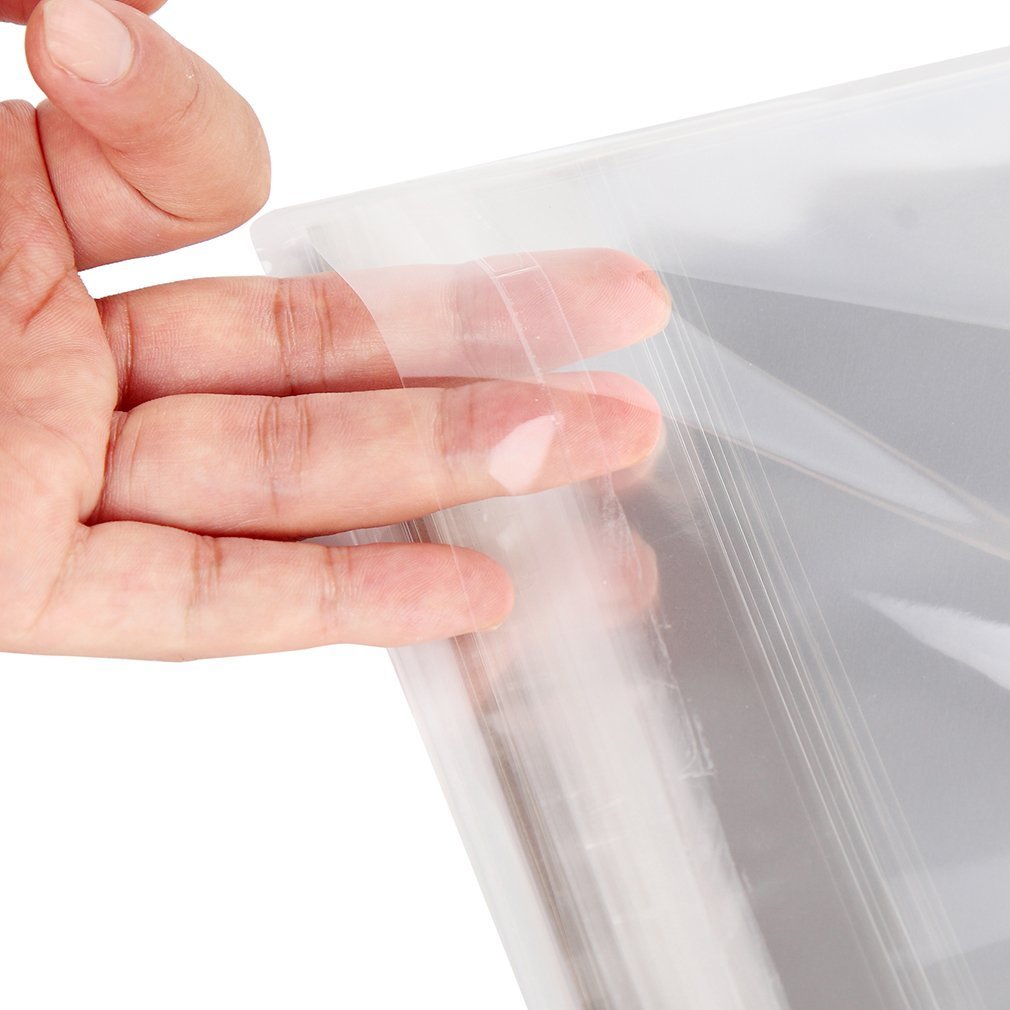 Clear Self Seal Lip & Tape Plastic Merchandise Bags w Suffocation Warning Cello