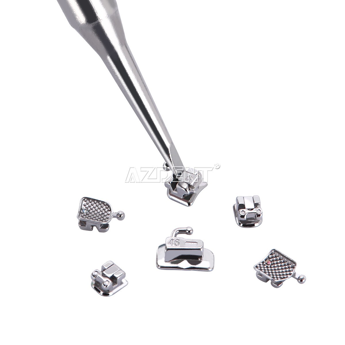 10 X Dental Orthodontic MIM Self Ligating Bracket Braces Mini Roth.022 Hooks 345