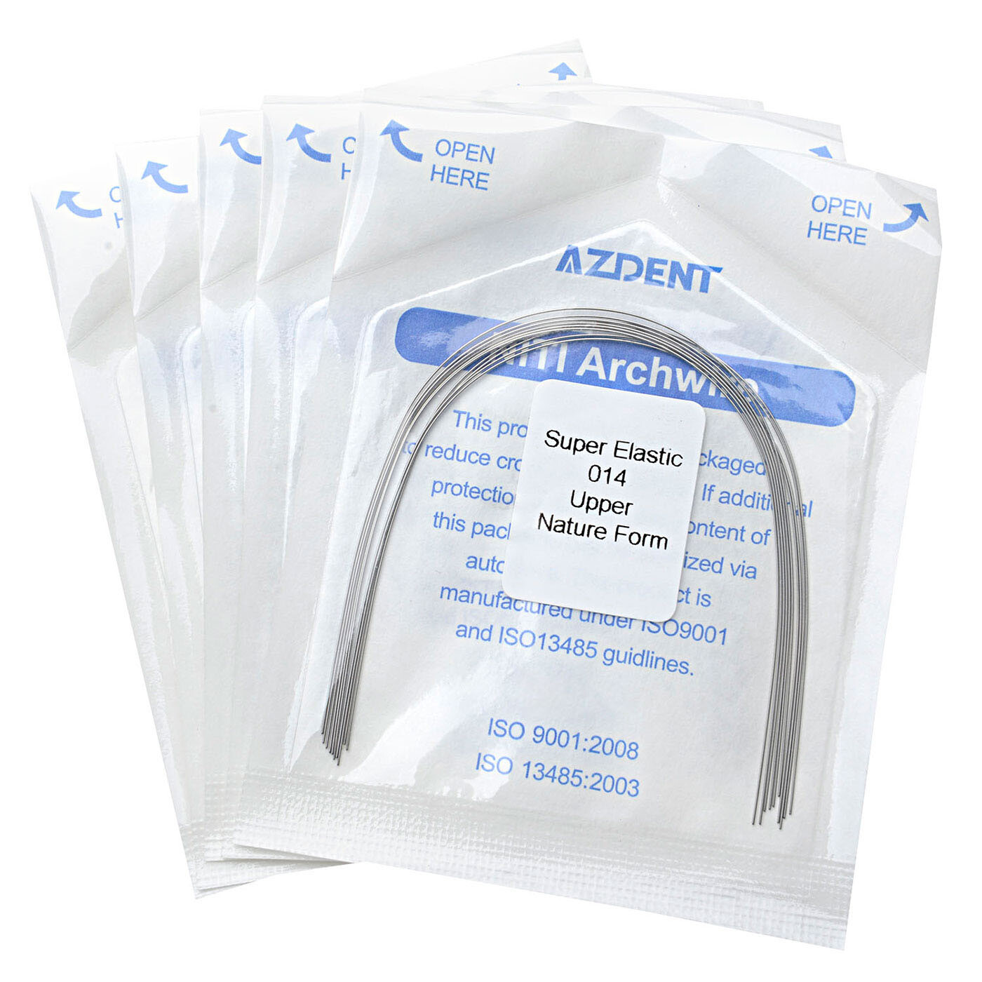 1pack AZDENT Dental Orthodontic Super Elastic Niti Arch Wires Round Natural Form