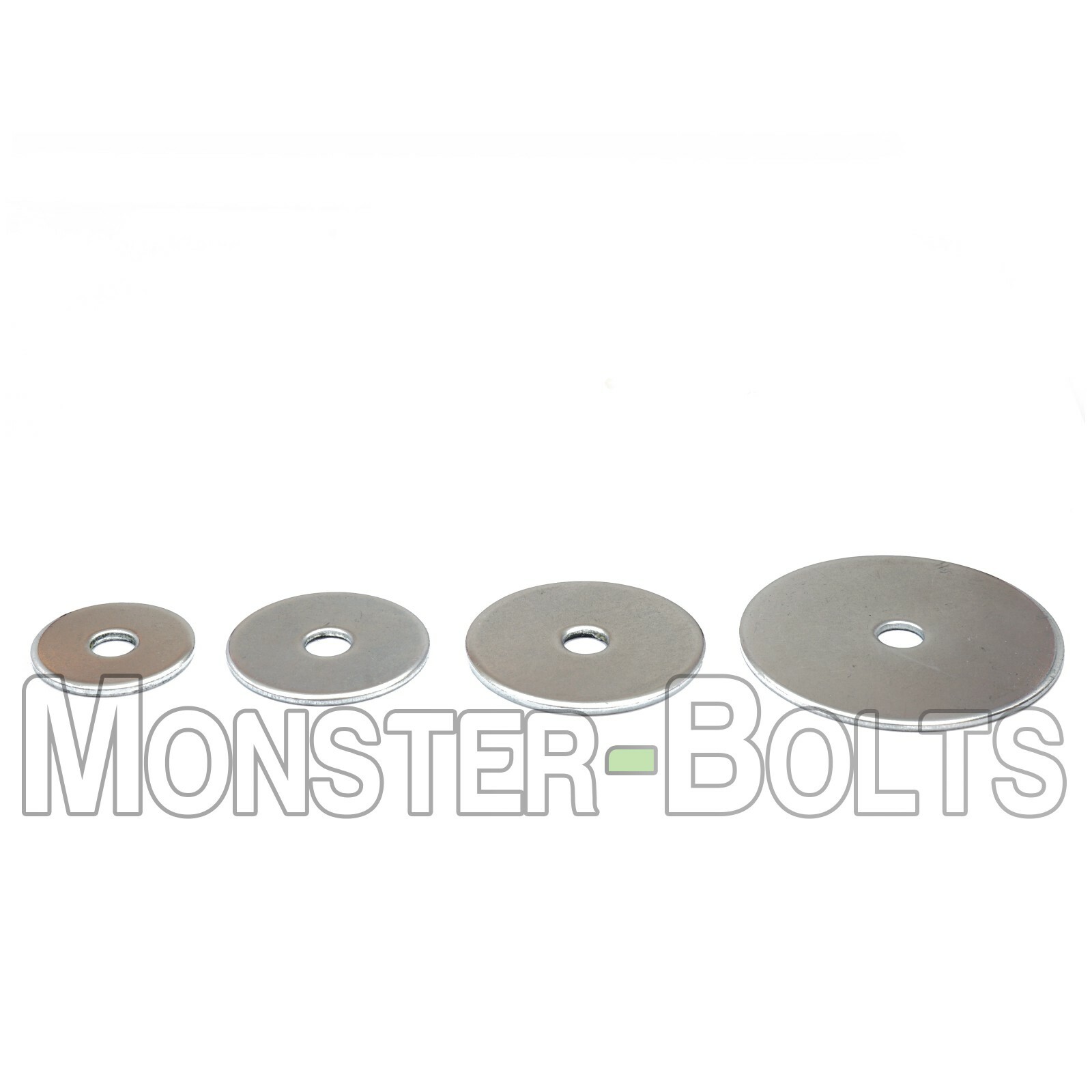 #10 (3/16″) Fender (Penny) Washers Zinc Plated Steel – 3/4″, 1″, 1-1/4″ & 1-1/2″