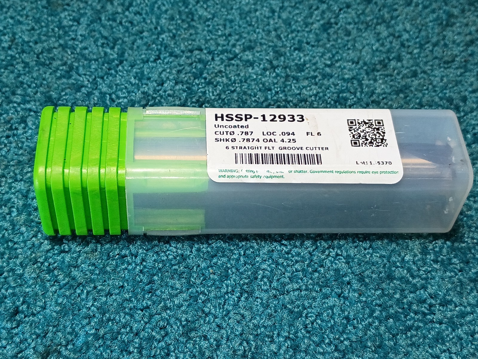 Helical HSSP-12933 20mm .787″ 6FL Straight Flute Groove Cutter Carbide Uncoated