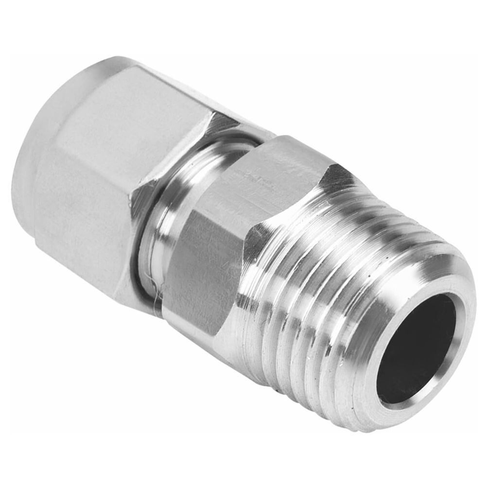 2x Stainless Steel 304 Compression Tube Fitting Adapter 3/8″ OD x 3/8″ NPT C582