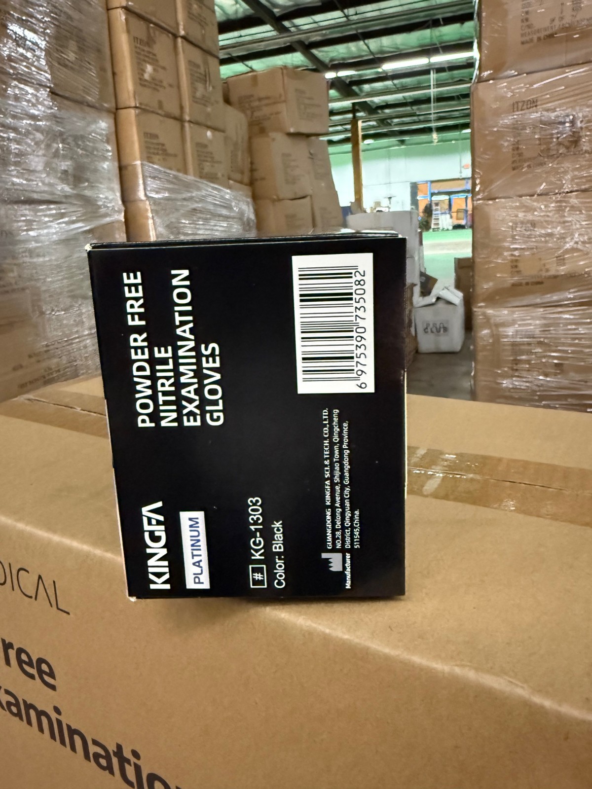 8 Mil Black Nitrile Exam Grade Heavy Duty Powder-Free 8mil 100/1,000 PC (M L XL)