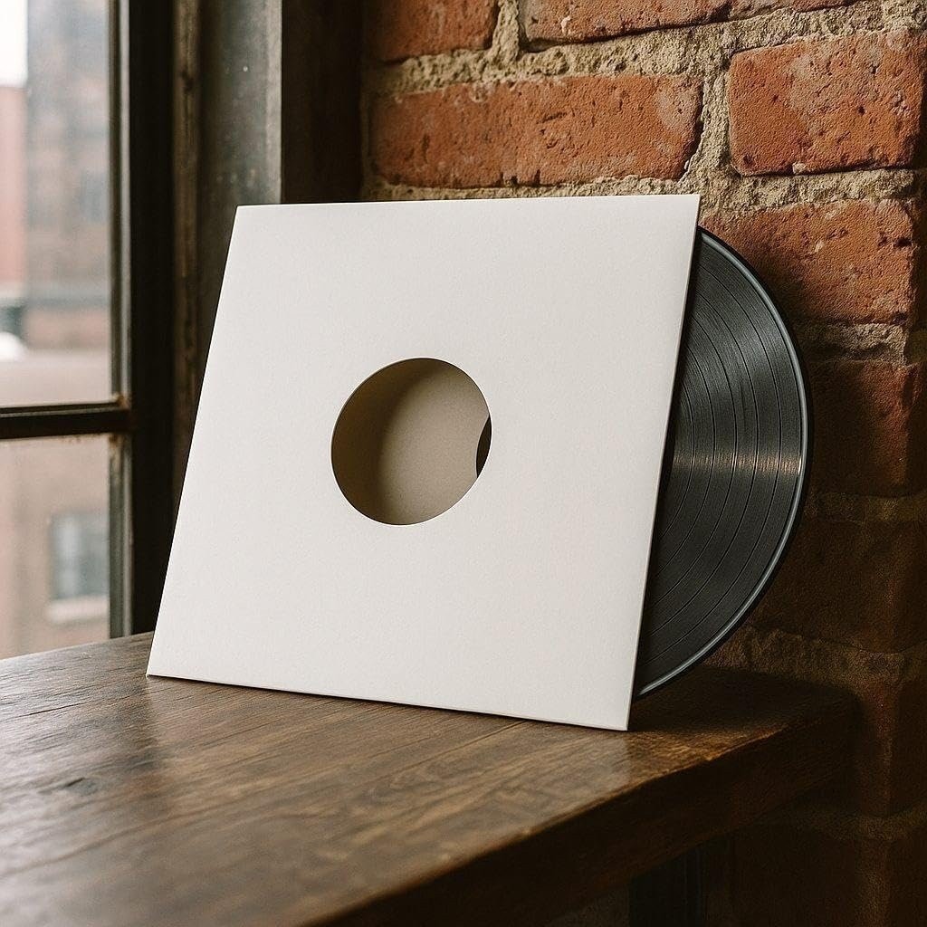 50 – Pack White Paper Vinyl 45 RPM Record Inner Sleeves 7-Inch LP Album