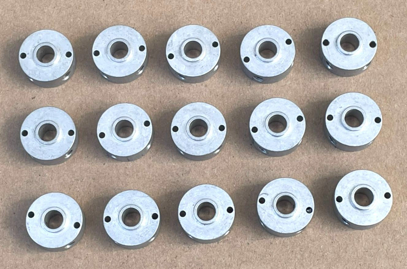NOS Unbranded Aluminum Round Shaft Collars Clamping (Lot of 15)