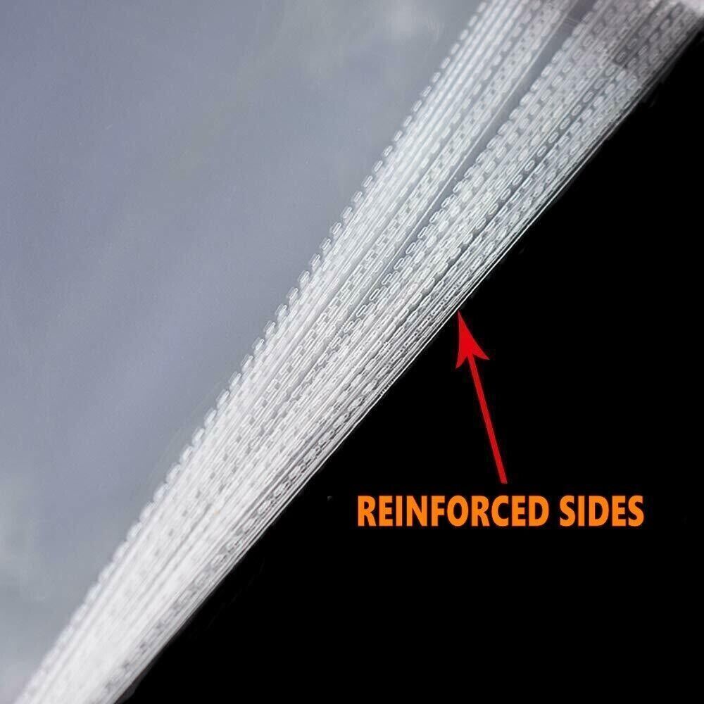 100PCS Clear Resealable Self Sealing Cello Cellophane Bags Plastic OPP Poly Bags