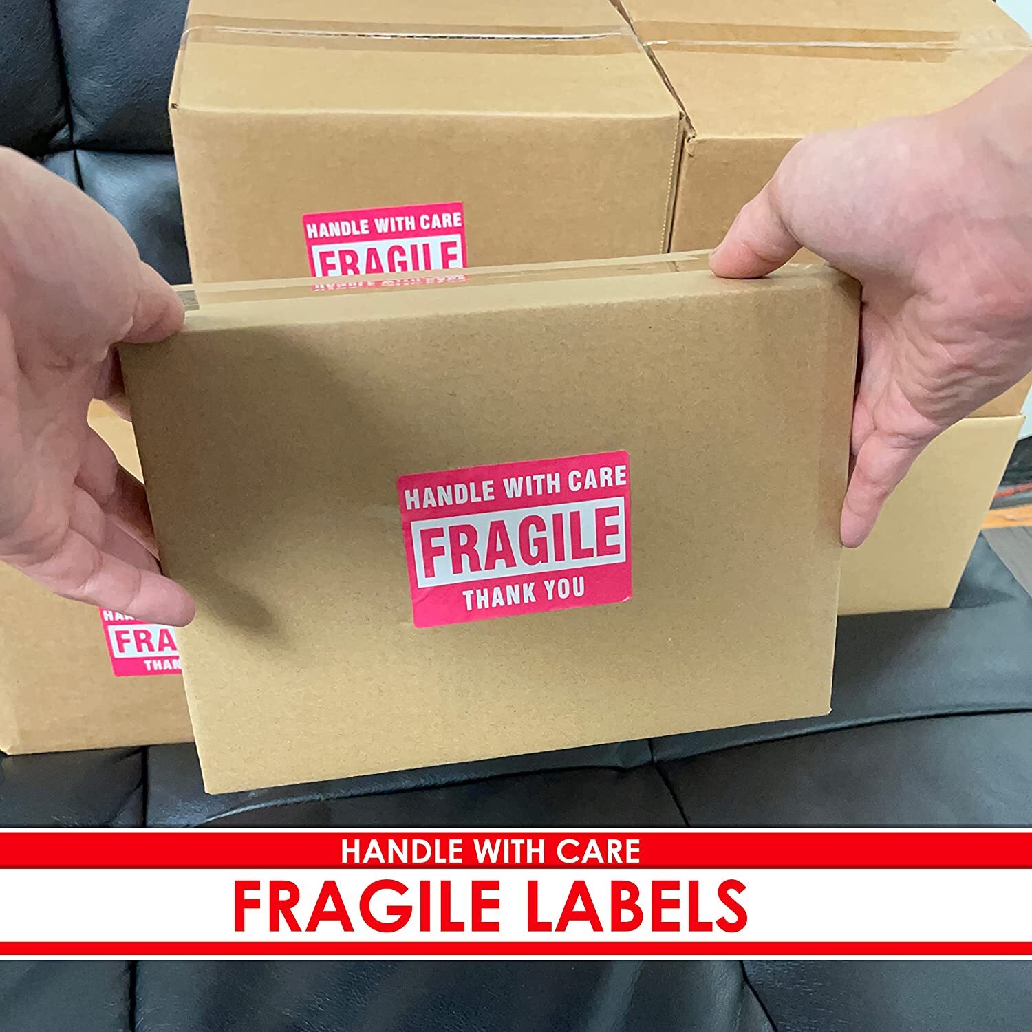 Fragile Stickers 1 Roll 500 2×3 Fragile Label Sticker Handle With Care Mailing