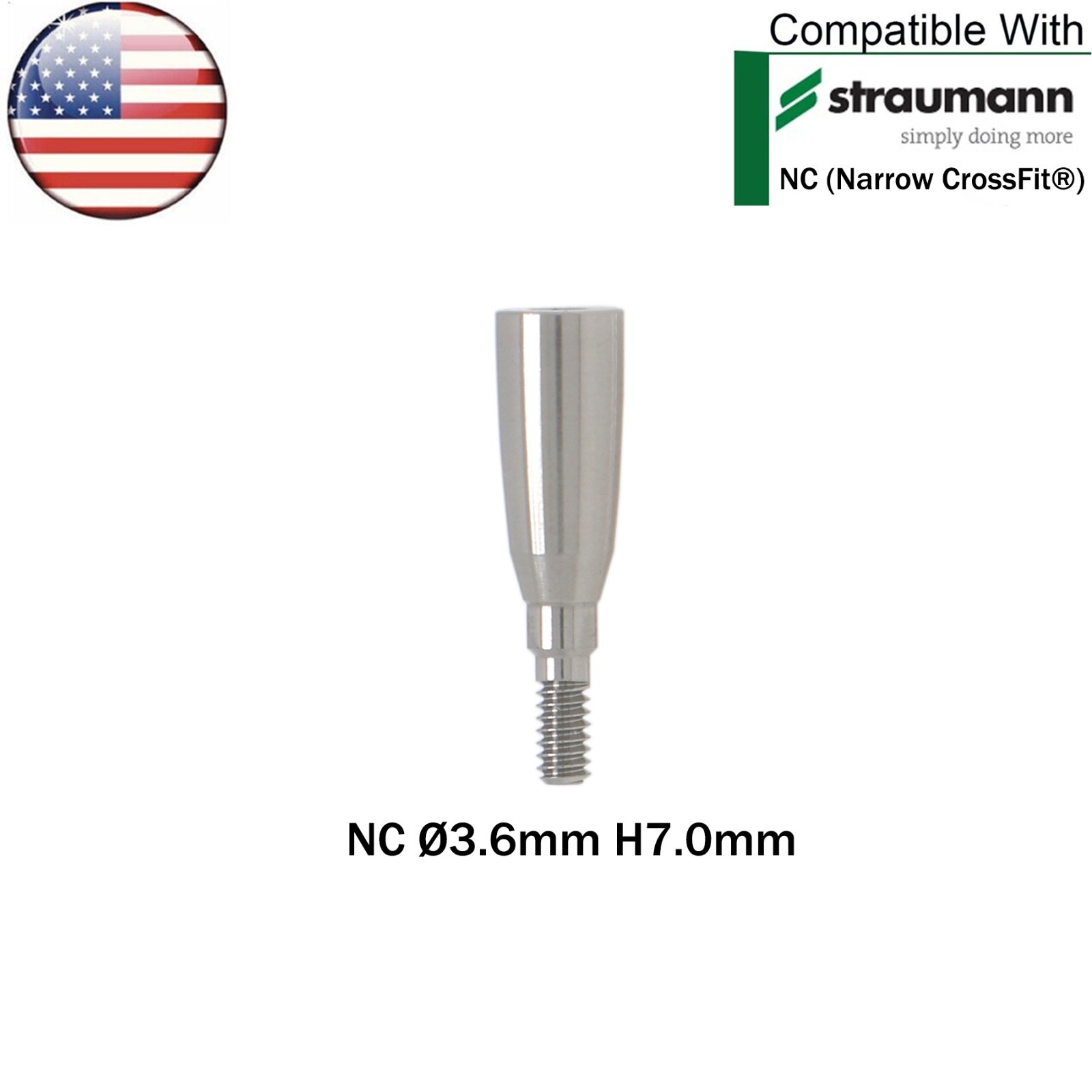 US Dental NC Healing Abutment Healing Closure Caps Fits Straumann ITI Bone Level