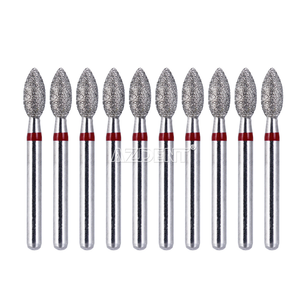 10pcs Dental Diamond Bur FG 368-023F Fine Grit Football Cutting High Speed Burs