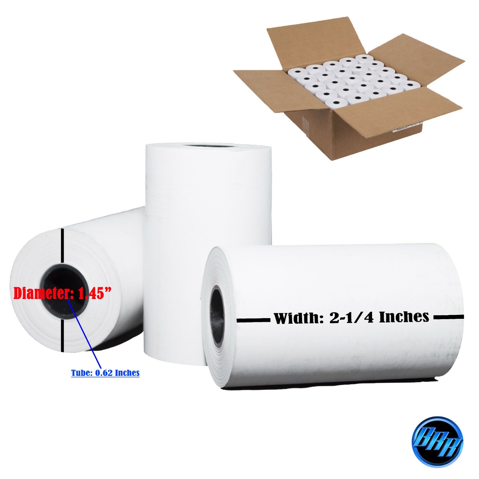 2 1/4″ x 70′ Thermal Receipt Paper 50 rolls Clover Flex, Mini and Mobile