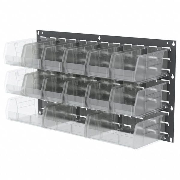 Akro-Mils 30636 Steel Louvered Panel, 36 In W X 5/16 In D X 20 In H, Gray