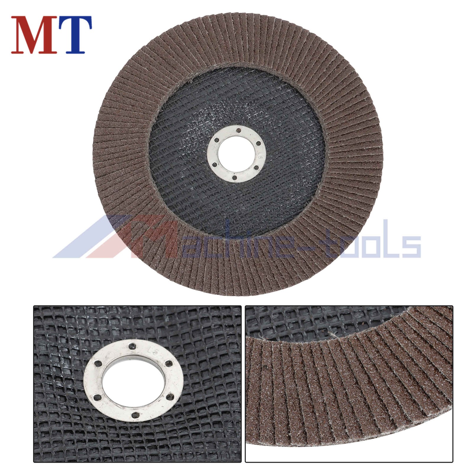 10 Pcs 7″ x 7/8-Inch T29 Flap Discs 40 Grit Flapper Wheel for Angle Grinder