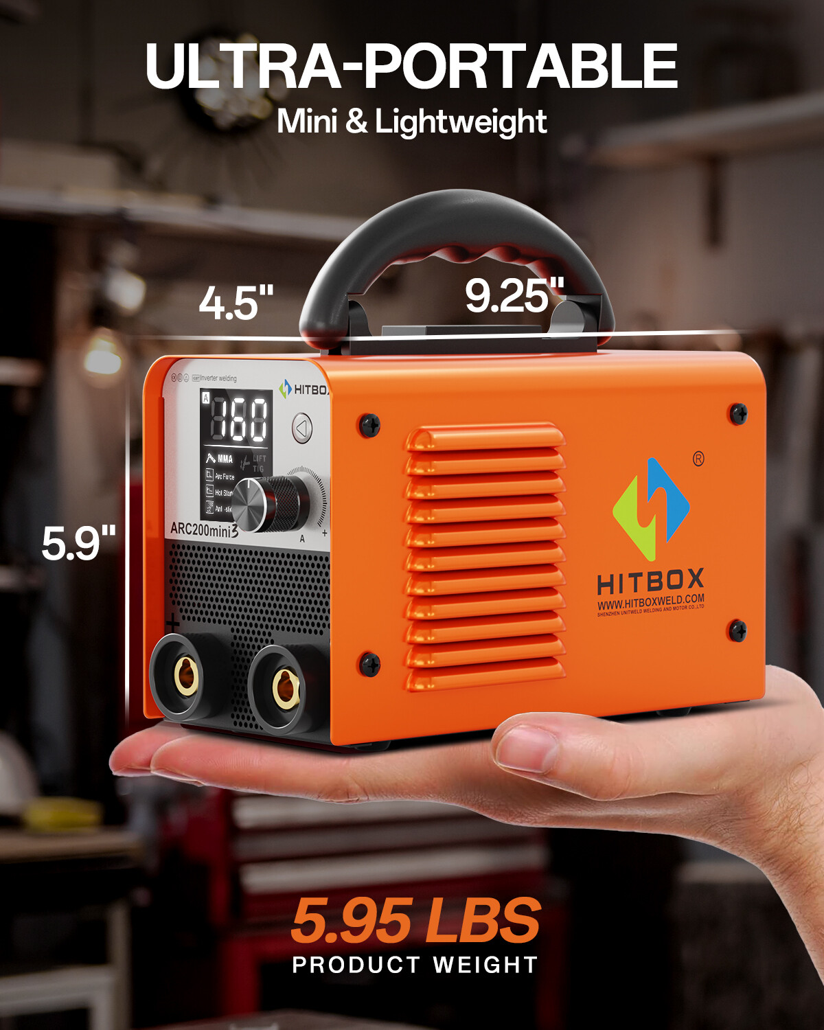 HITBOX Professional 160A 2IN1 IGBT Welder MMA Lift TIG Portable Welding Machine