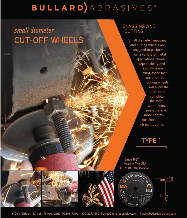 3″ x 1/8″ x 5/32″ CUT-OFF WHEEL BULLARD 53333-1 [25,000 RPM] (QTY: 5) USA NOS