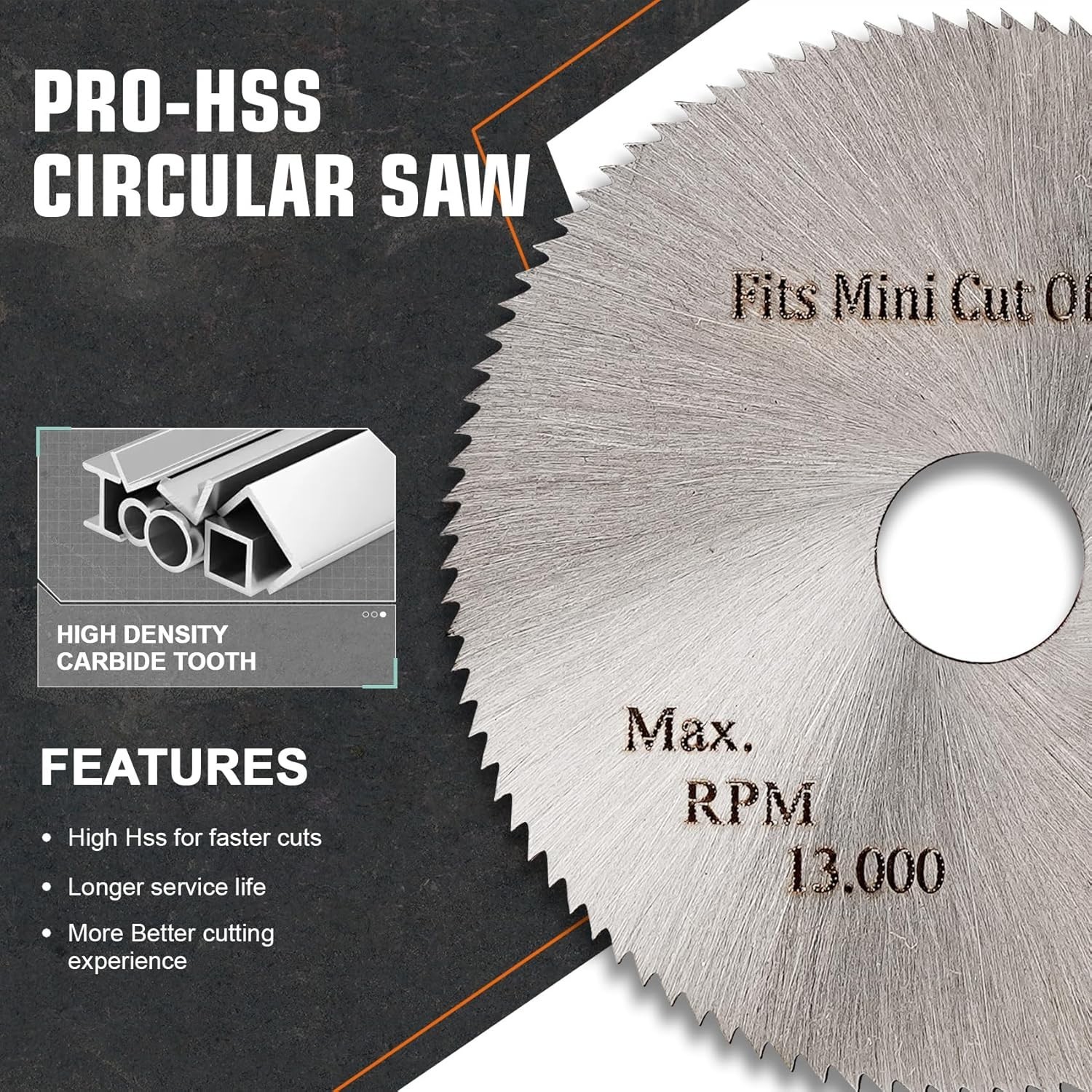 2 Inch Cut Off Wheel with Mandrel 100T Steel Disc for Wood Plastic Metal