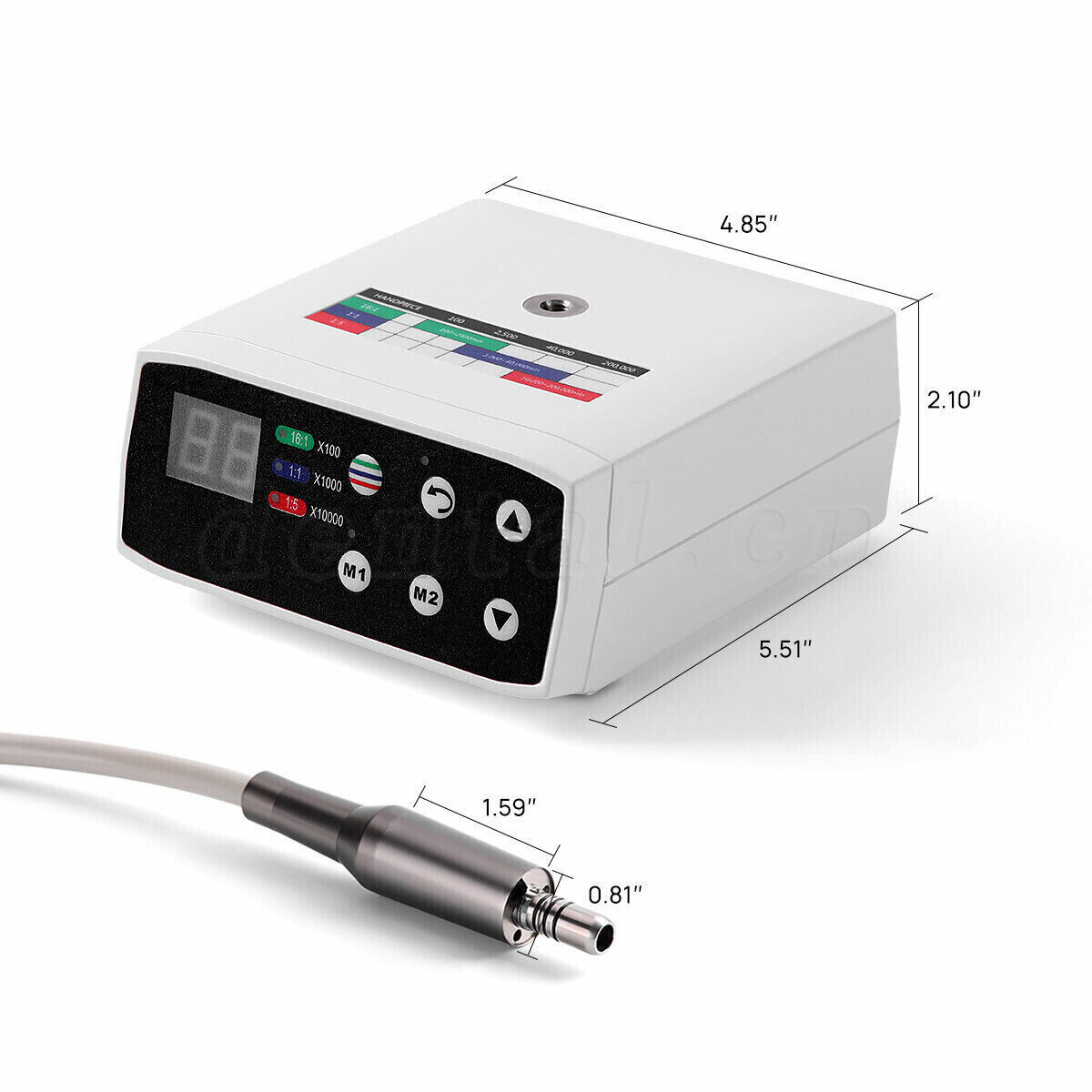 NSK Style Dental Brushless LED Electric Micro Motor /1:5 Contra Angle /20°Handle