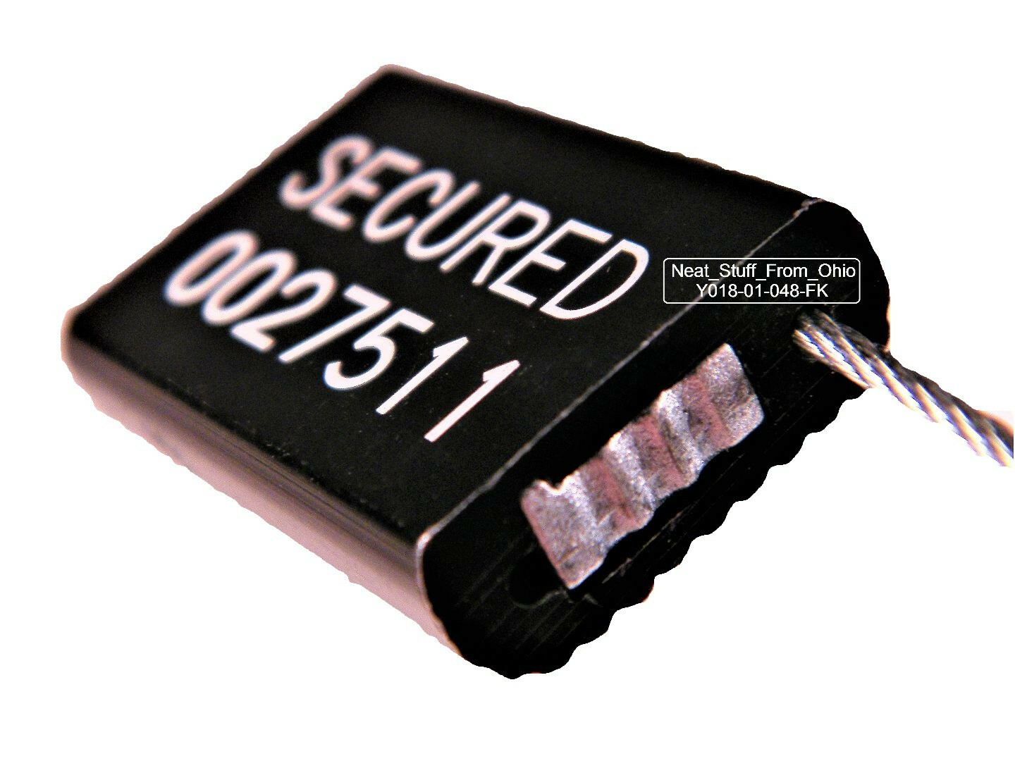 SECURITY SEALS, CABLE SEALS, ALL-METAL, TEN SEALS, BLACK, GREAT PRICE 👈