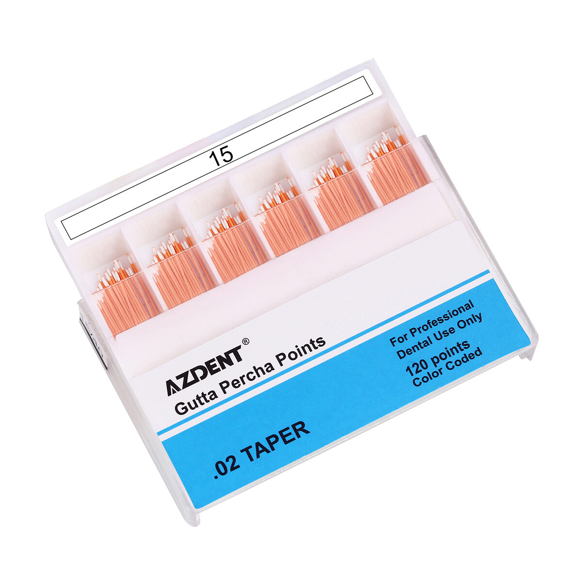 AZDENT Dental Endo Root Canal Gutta Percha Points / Absorbent Paper Points 0.02