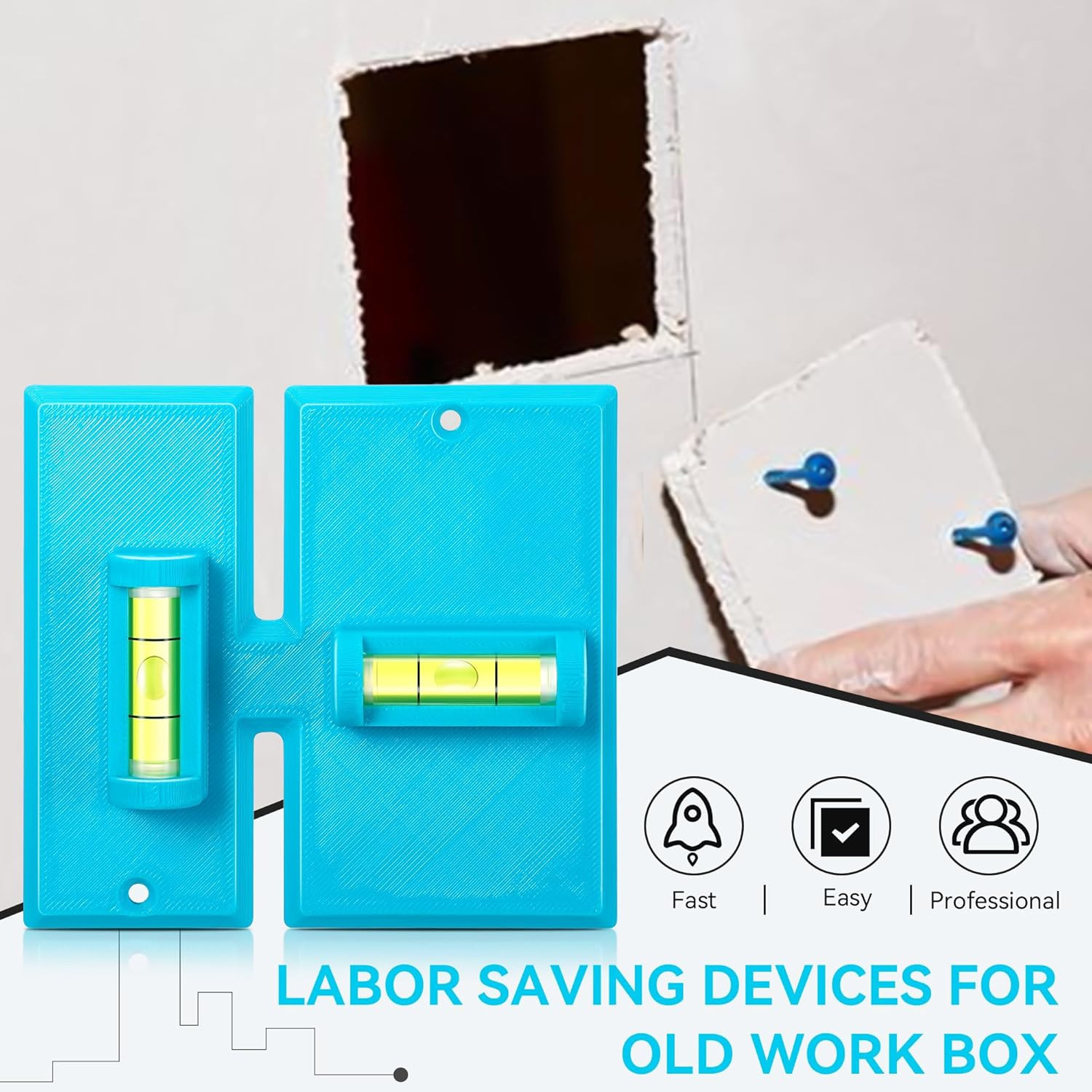 Labor Saving Devices for Old Work Box, Electrical Cutter, Low Voltage Tools for