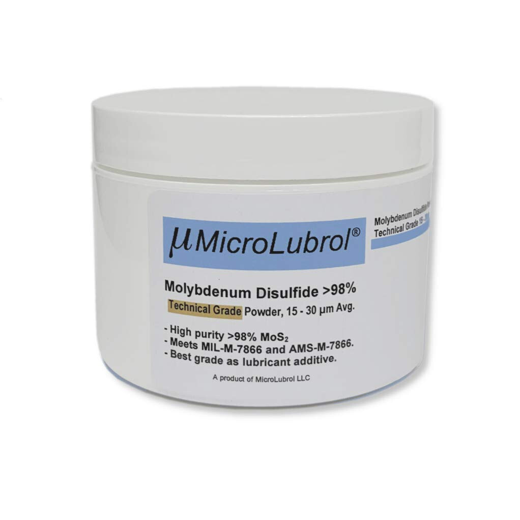4 oz MicroLubrol Molybdenum Disulfide 98% Technical Grade Powder 3 – 4 µm Fisher