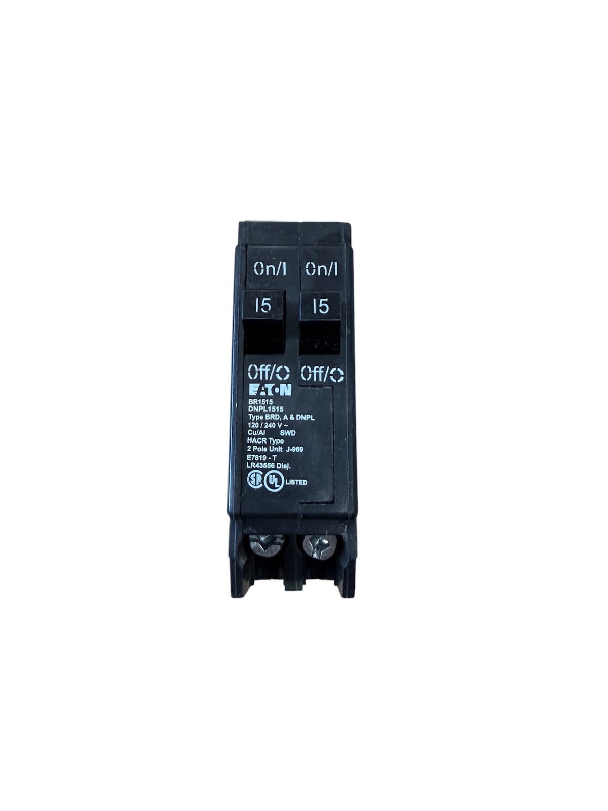 10 PCS Eaton BR1515 Dual 15A 1-Pole Tandem Circuit Breaker 15 Amp BR Twin 120V
