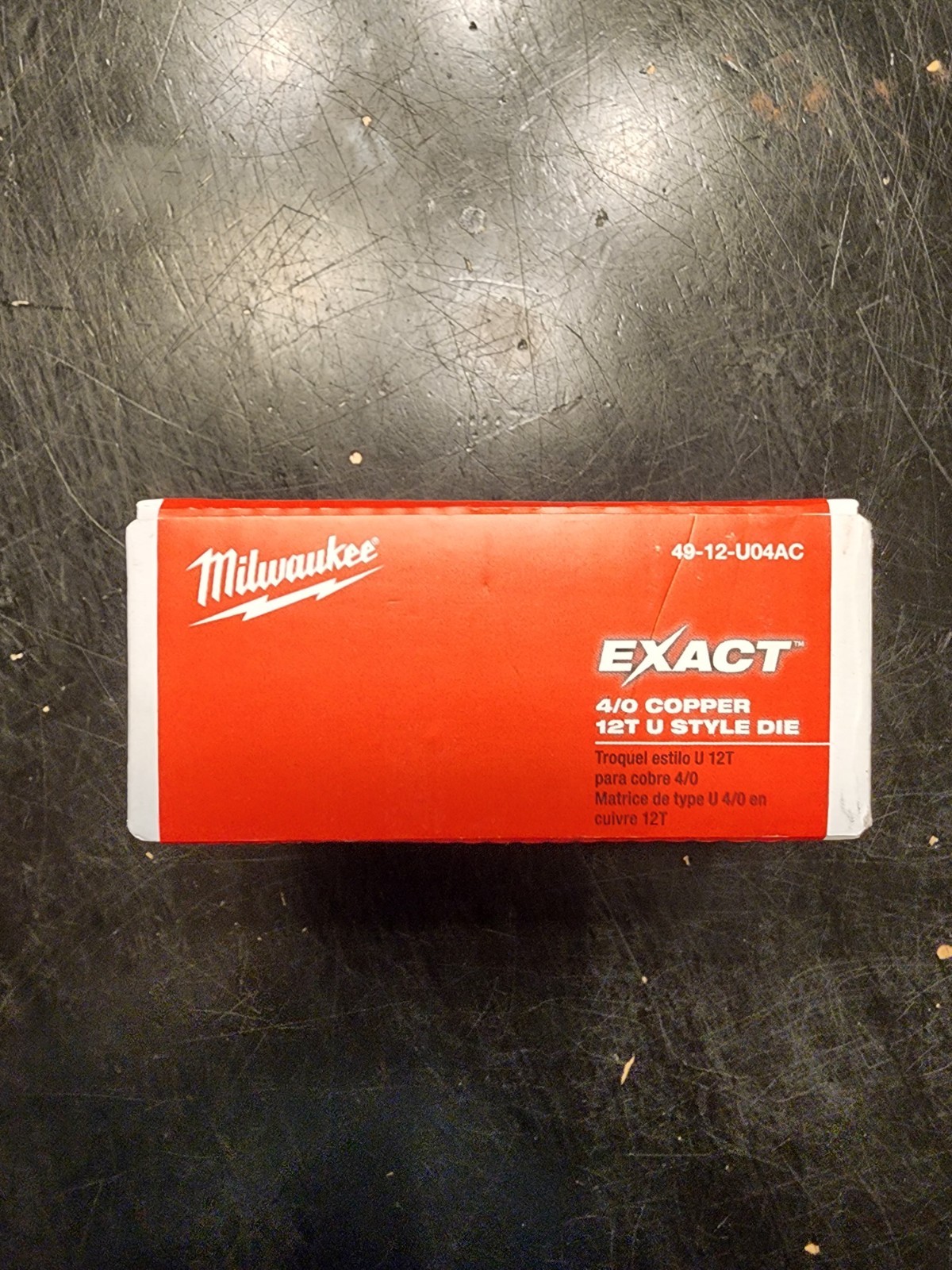 Milwaukee 49-12-U04AC EXACT™ 4/0 Copper 12T U-Style Die FREE SHIPPING