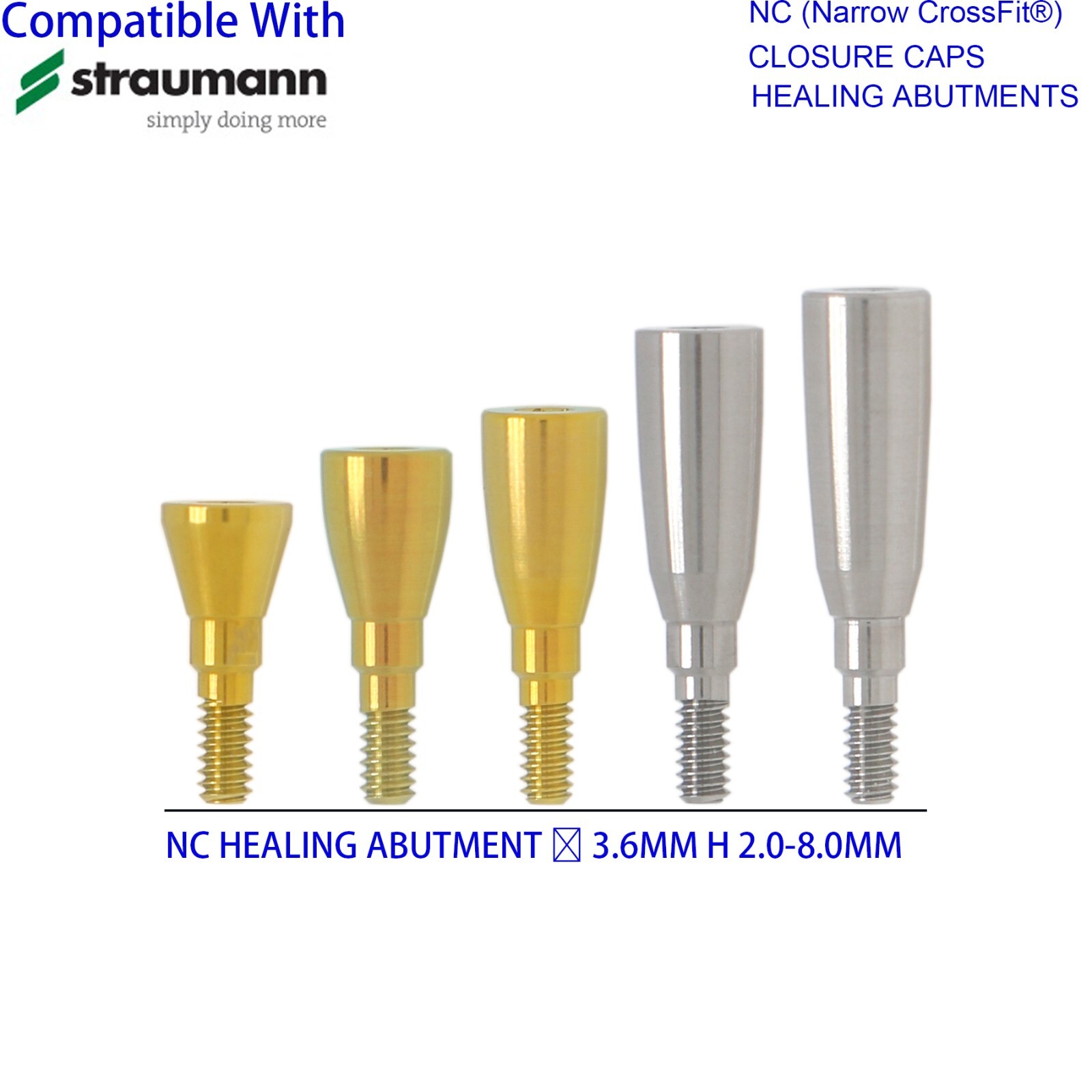 Dental Healing Abutment Healing Closure Mini Regular Fit Straumann ITI