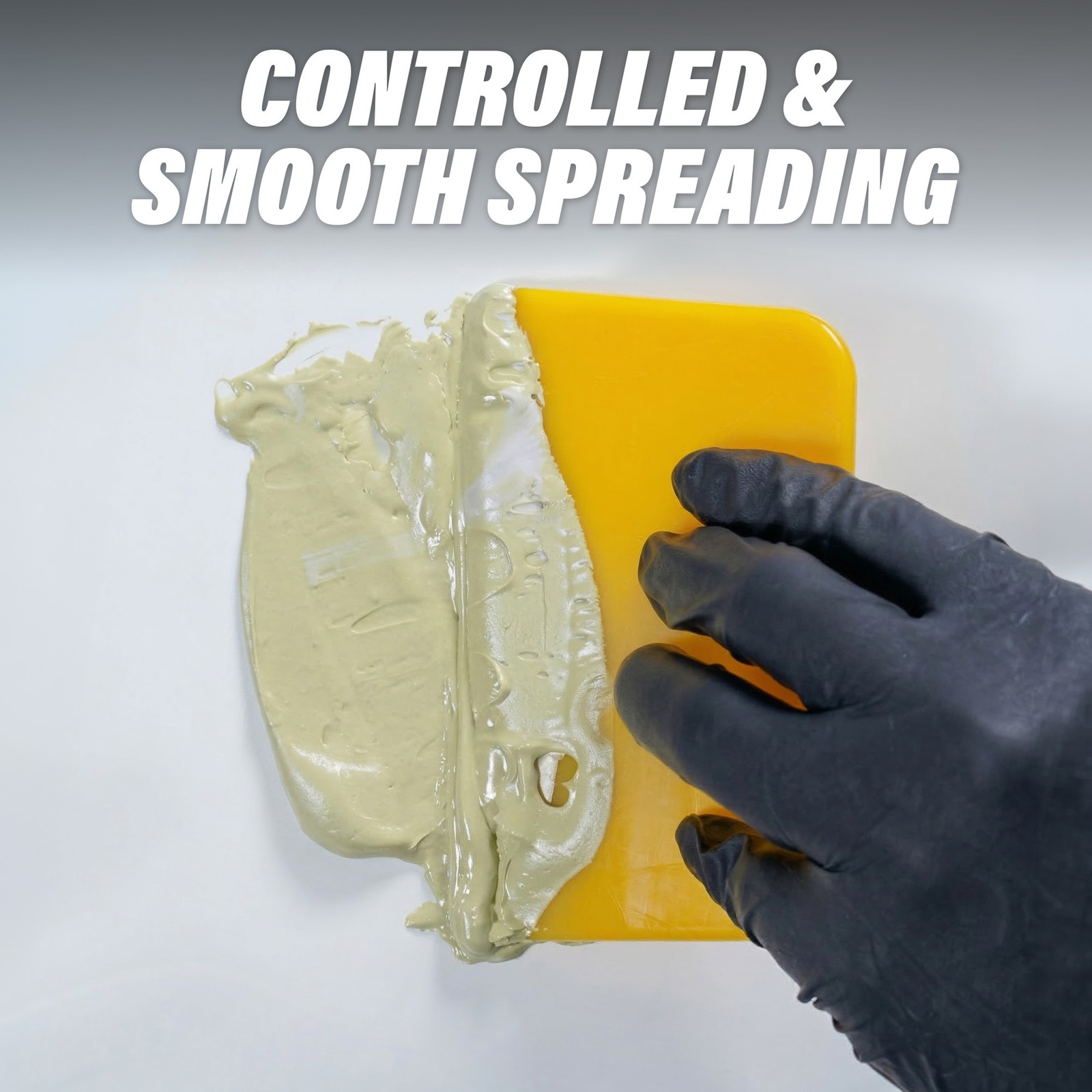 LAUCO Auto Body Filler Yellow Spreaders Pack of 50, Reusable Plastic Spreader 4″