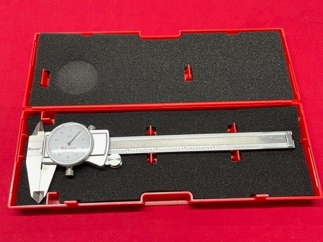 Starrett 3202-6 Dial Caliper, Hardened Stainless Steel, 0-6″ IN STOCK