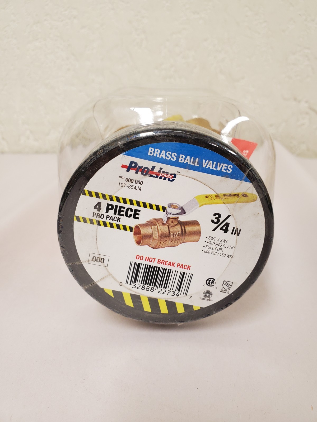 *4-Pack* ProLine Series 3/4 in. Brass SWT Full Port Ball Valve (107-854J4)