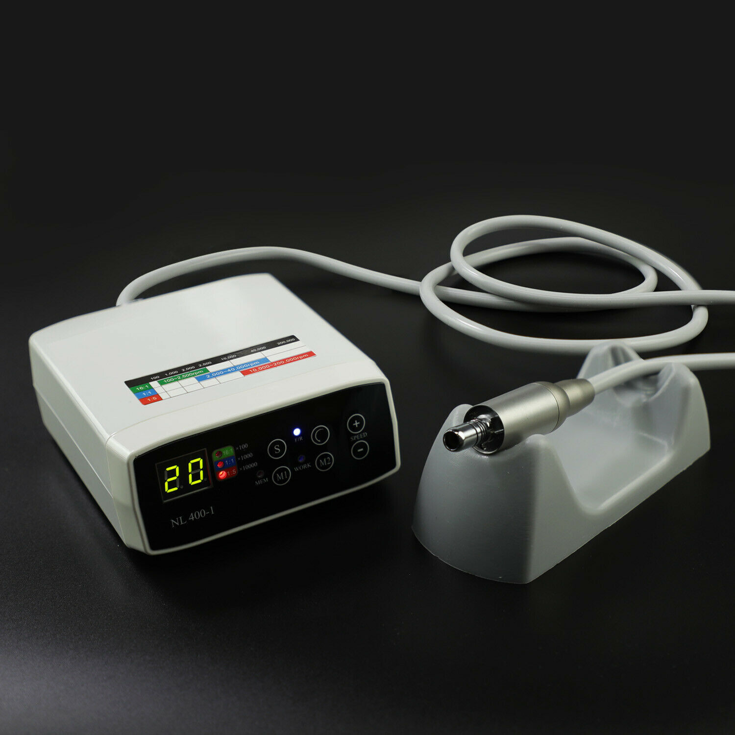 CICADA Dental LED Electric Motor w/ Tube For 1:1 1:5 16:1 Handpiece Contra Angle