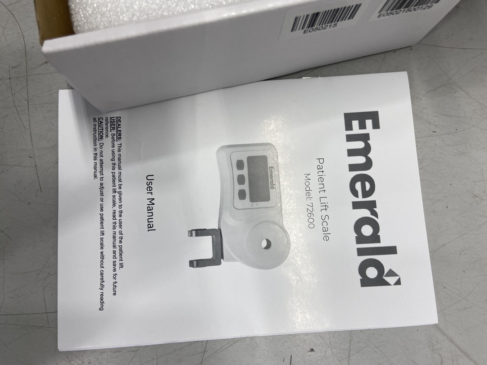 Emerald Patient Lift Scale 72600