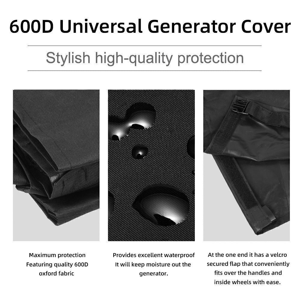 Universal Generator Cover 600D Waterproof For 3000-5000watt (32″ X 24″ X 24″)