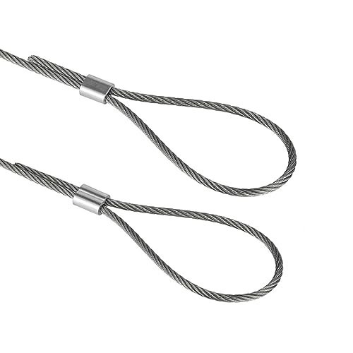 200 Pcs Aluminum Crimping Loop Sleeve 1/16″,Cable Crimp Ferrules for Wire…