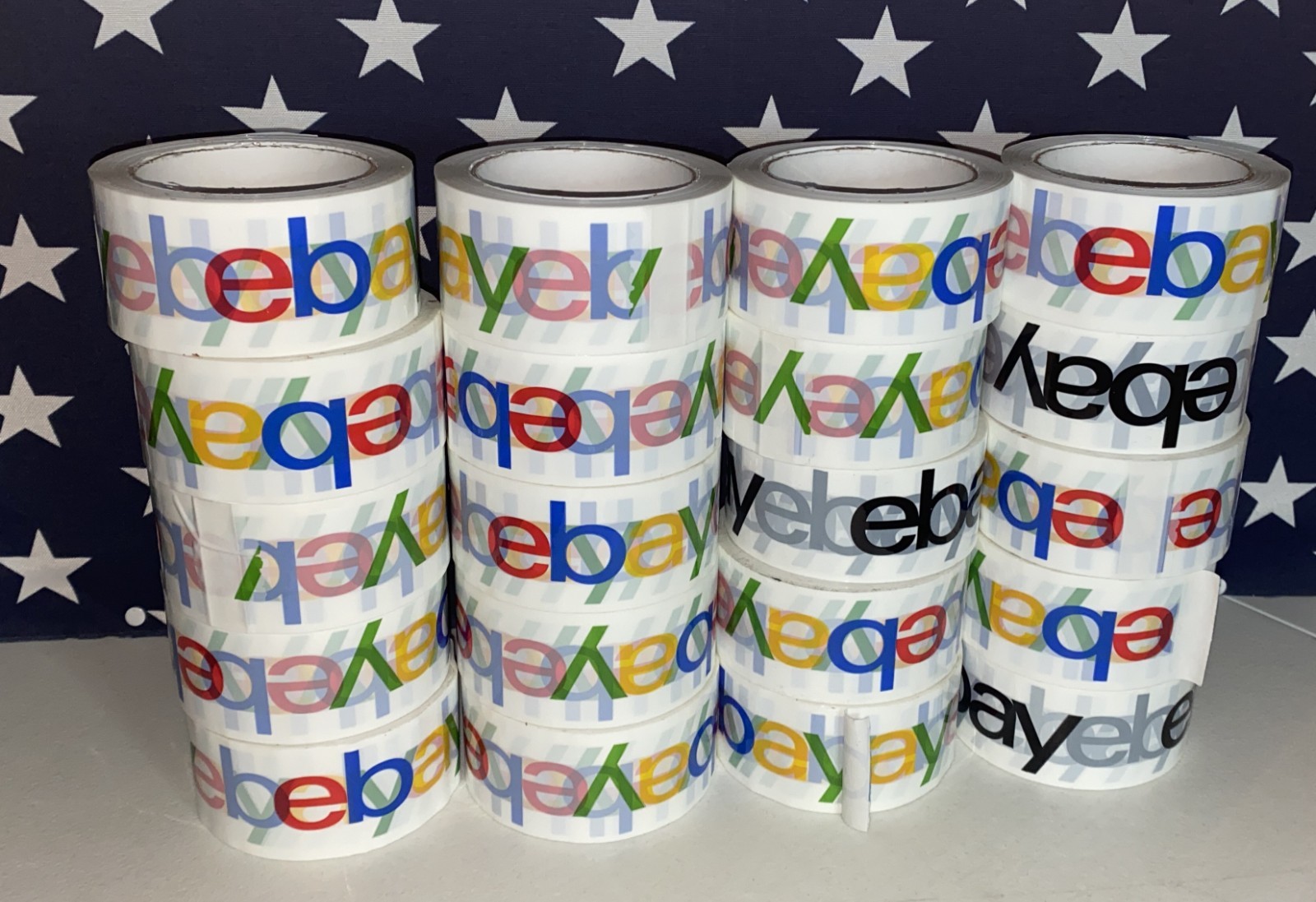 2″ x 75 yards Official eBay Branded Packaging Tape 20 ROLLS Multi Colors