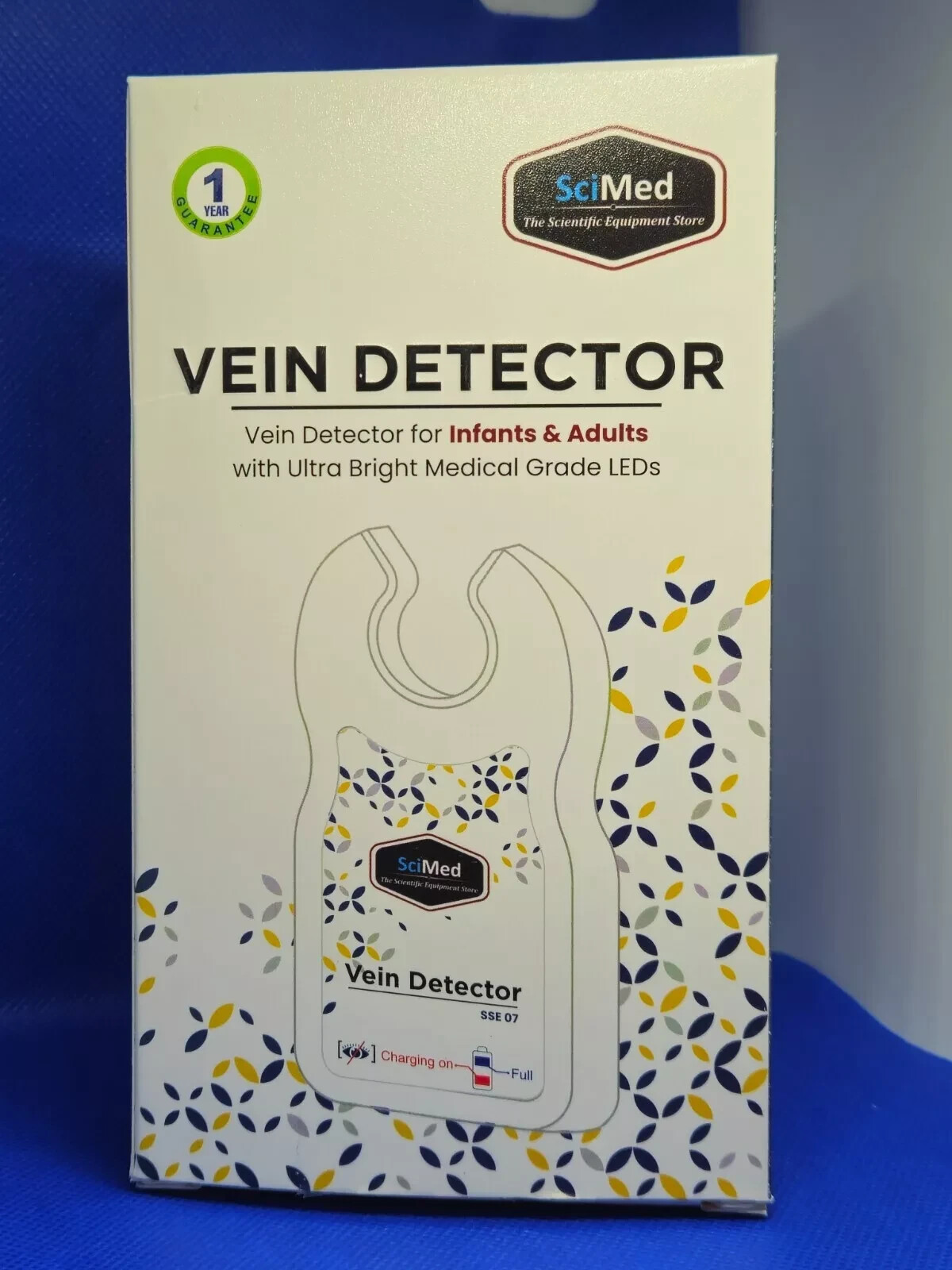 SciMed Pocket Vein Finder Viewer RECHARGEABLE 20 Bright LEDs FDA APPROVED