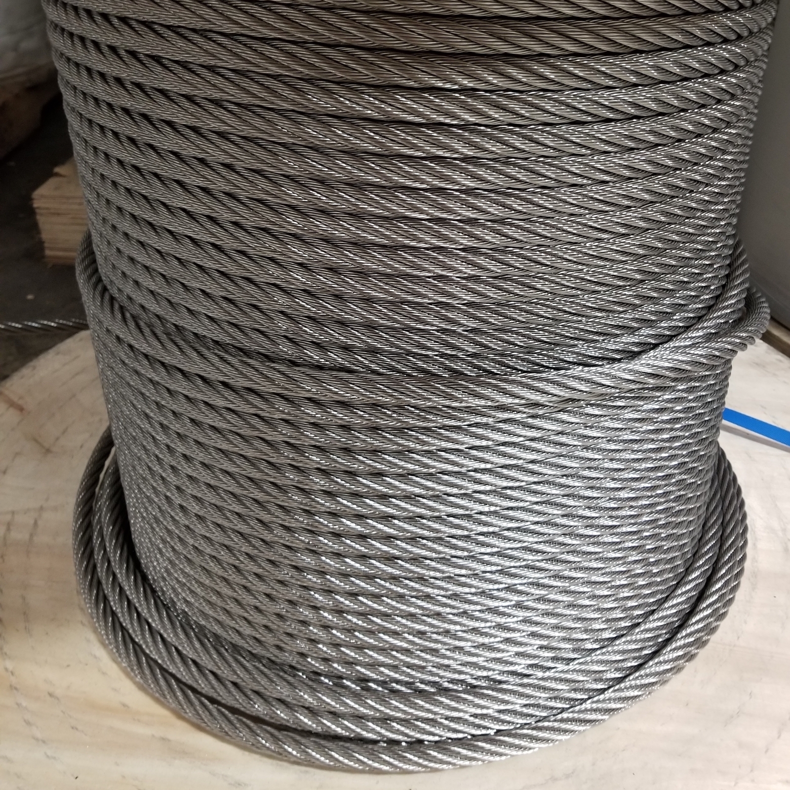 3/4″ Stainless Steel Wire Rope Cable 6×19 IWRC Type 304 (700 Feet)