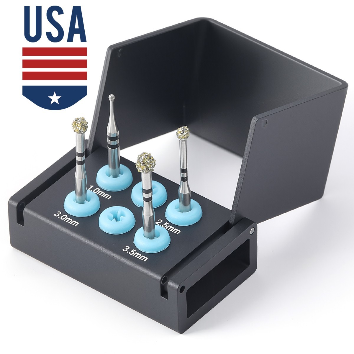 Dental Degranulation Burs Kit Osseous Debridement Soft Tissue Removal Diamond