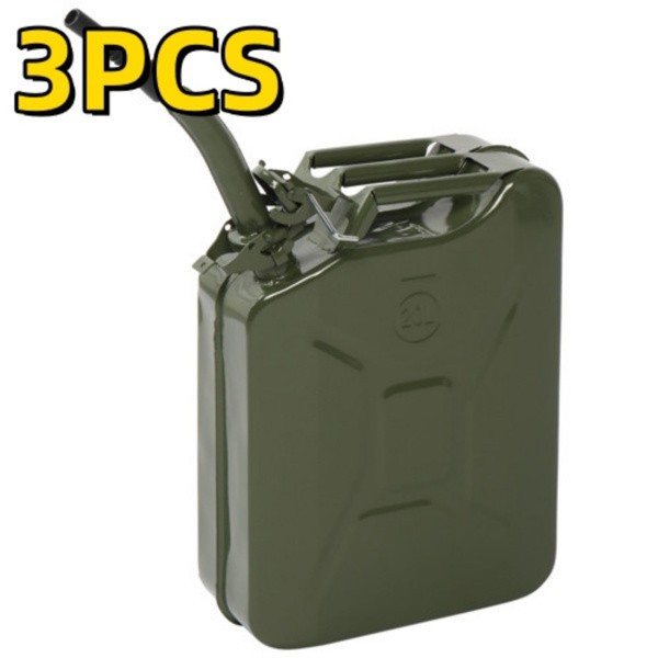 3 Pcs 20L Portable American Fuel Oil Petrol Diesel Storage Can Army Green