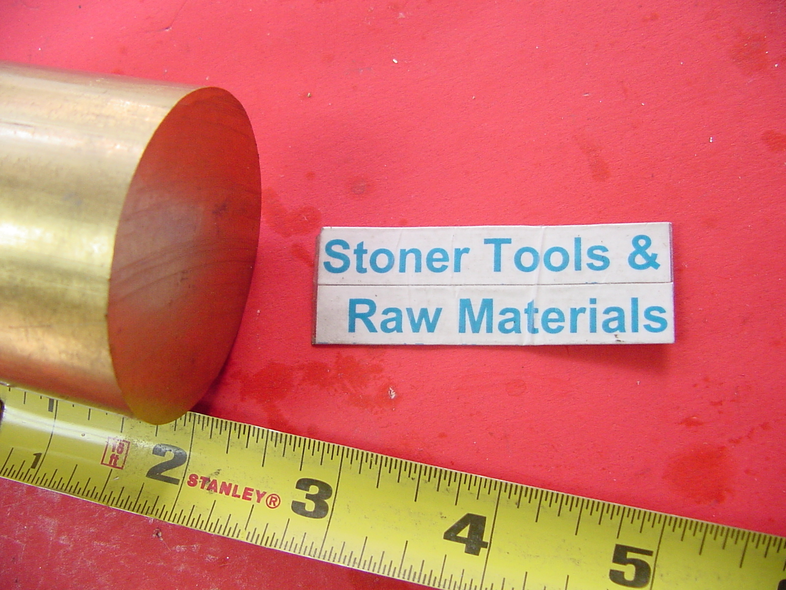 2″ C360 BRASS ROUND ROD 2″ long Solid H02 Lathe Bar Stock 2.00″ OD x 2″