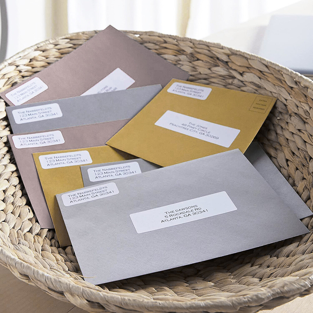 2Rolls DK-1201 1.1in x 3.5 in Standard Paper Address Labels For Brother QL-810W