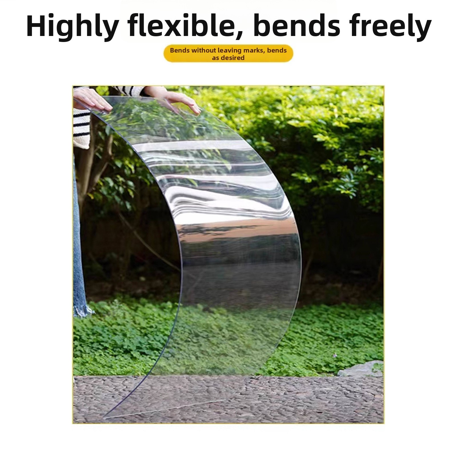 Transparent PVC Plastic Sheet Sheeting Crack Resistant Thickness 1/1.2/1.5-10mm