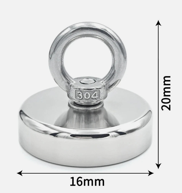 Super Strong Neodymium Fishing Magnet Hook N52 Heavy Duty Rare Earth Magnet with